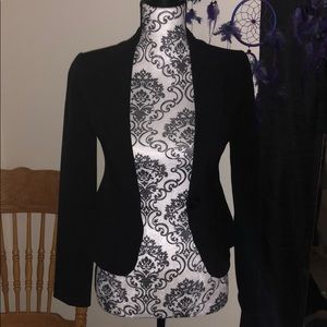 XS black dress jacket with button!